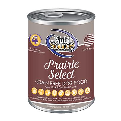NutriSource Grain Free Prairie Select Canned Dog Food 13-...