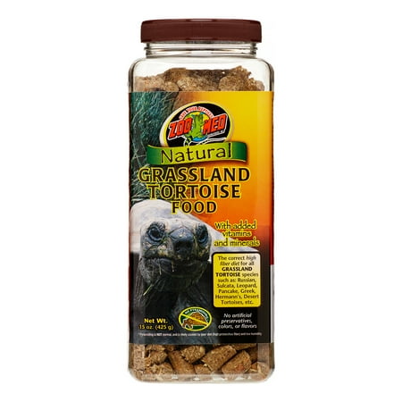 Zoo Med Natural Grassland Tortoise Food - 15 oz