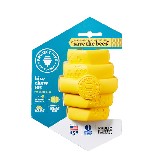Project Hive Pet Company Chew Toy For Large Dogs, 8.7 OZ, Yellow