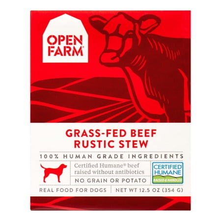 Open Farm Grass-Fed Beef Rustic Dog Stew, 12.5 Oz, Pack o...