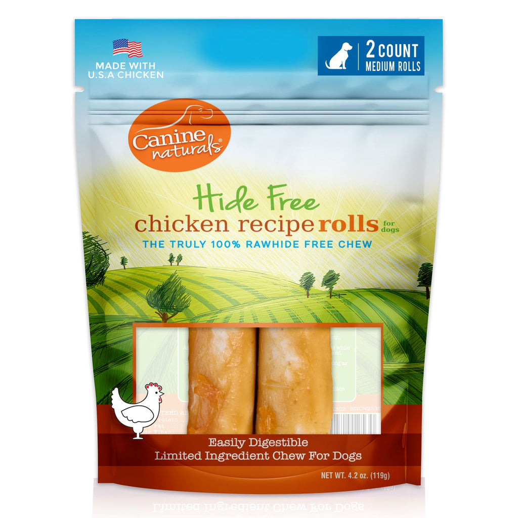 Canine Naturals Rawhide Free Chicken Recipe Medium Dog Ch...