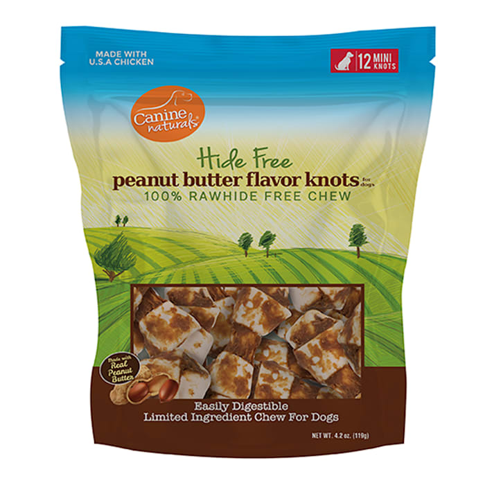 Canine Naturals Rawhide Free Peanut Butter Recipe Mini Kn...