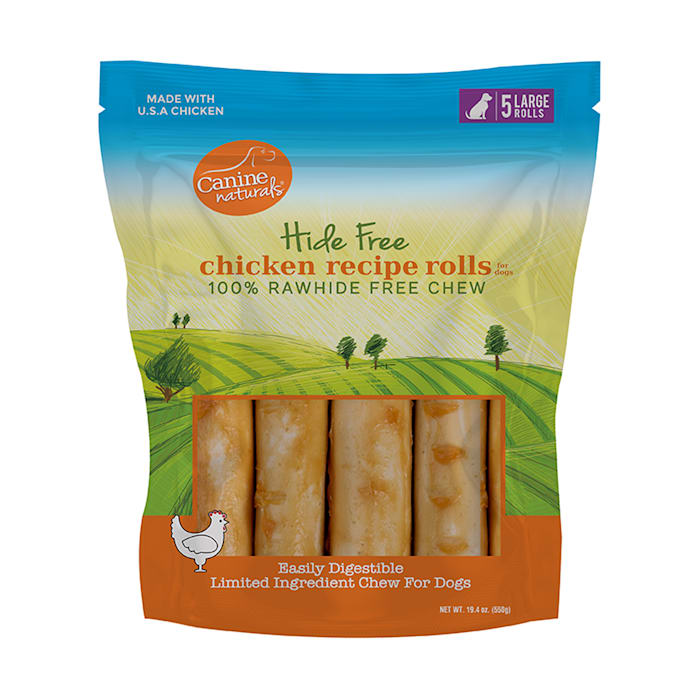 Canine Naturals Chicken Recipe Chew - Rawhide Free Dog Tr...