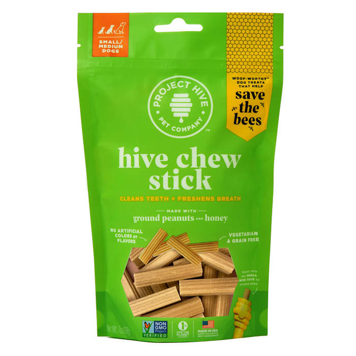 Project Hive Chew Stick - Small Dog Treats - Peanut Butter & Honey, 7 oz
