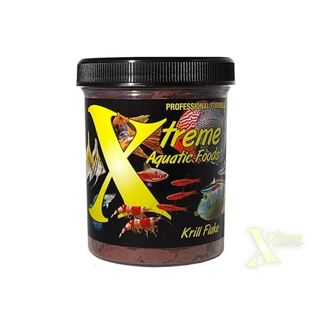 Xtreme Krill Flakes | Premium Fish Food for Tropical Fish Aquariums (1oz)