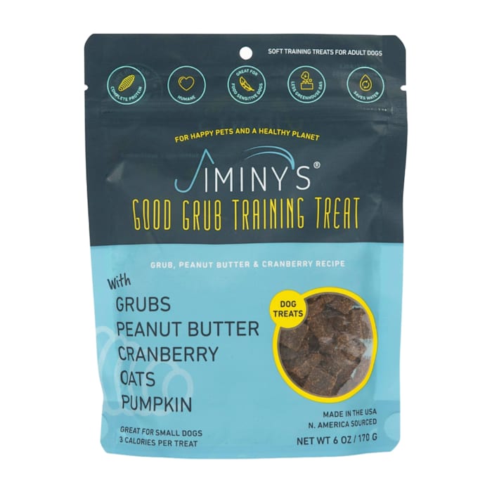 Jiminy's Good Grub Peanut Butter & Cranberry Training Dog Treats, 6 oz