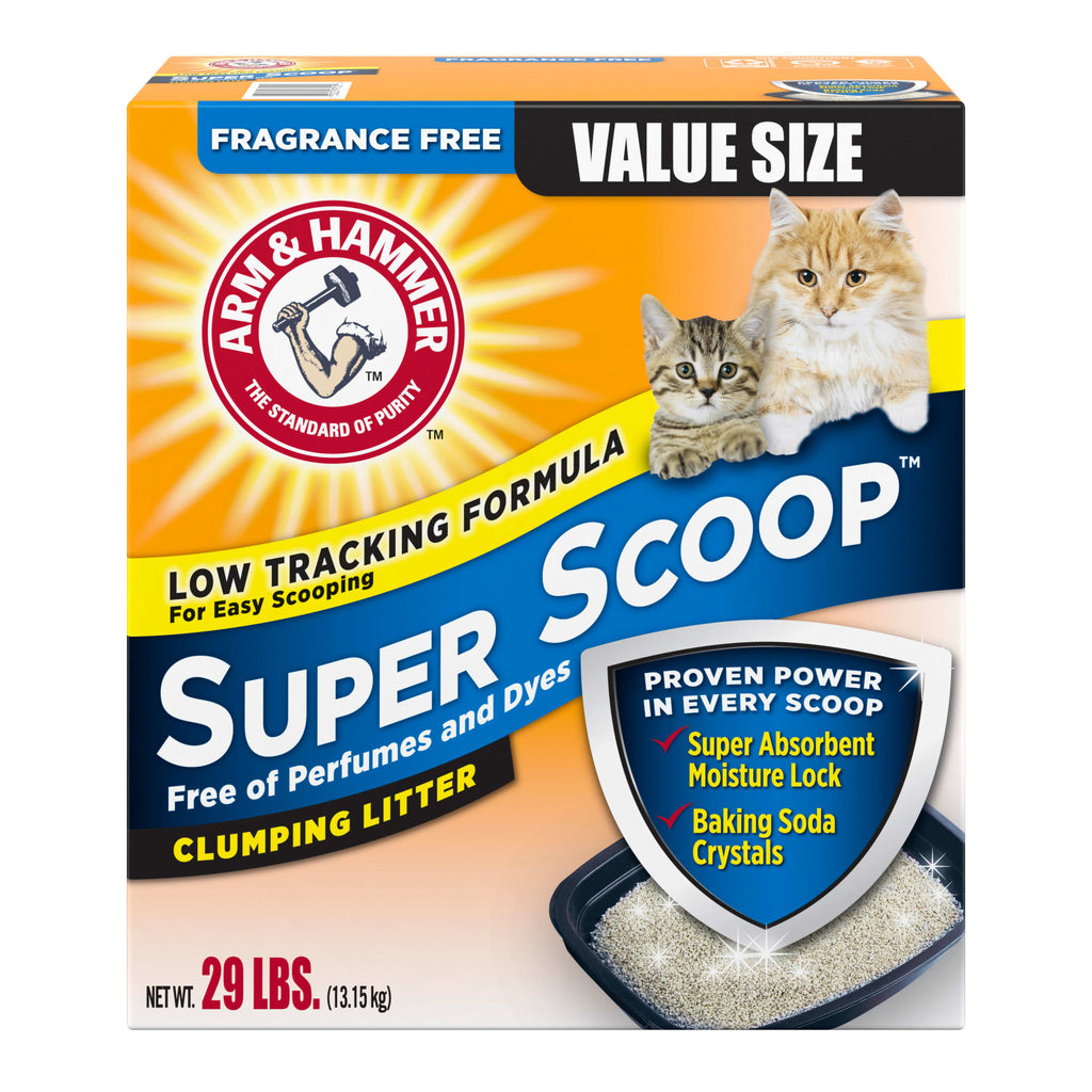 Arm & Hammer 29 lbs Fragrance Free Super Scoop Clumping L...
