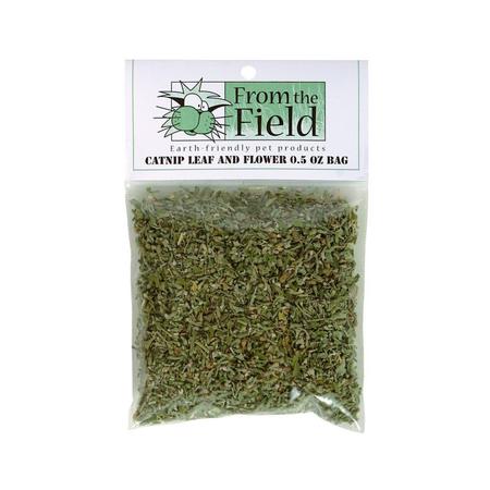From The Field Catnip Leaf & Flower Cat Treats - 0.5 oz Bag - All Natural