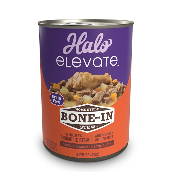 Halo Elevate Grain Free Chicken, Pumpkin & Potato Stew Dog Food, 12.7 oz