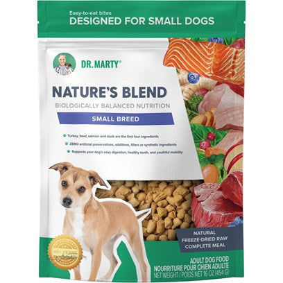 Dr. Marty Nature's Blend Small Breed Freeze-Dried Dog Food, 48 oz - Premium Raw Nutrition