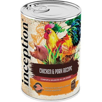 Inception Chicken & Pork Recipe Wet Dog Food, 13 oz Can