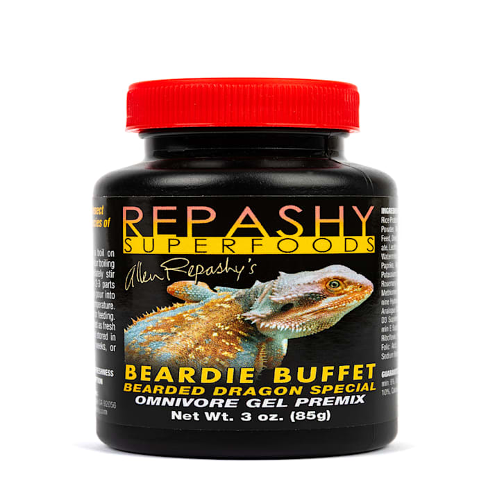 Repashy Superfoods Beardie Buffet - Bearded Dragon Food, Omnivore Gel Premix, 3oz/85g