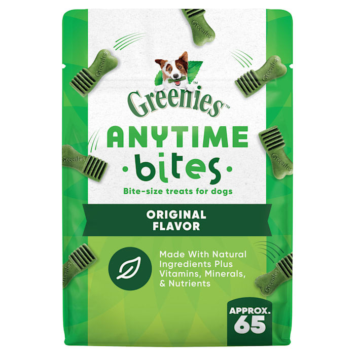 GREENIES Anytime Bites Dog Treats, Original Flavor, 10.3 oz Bag