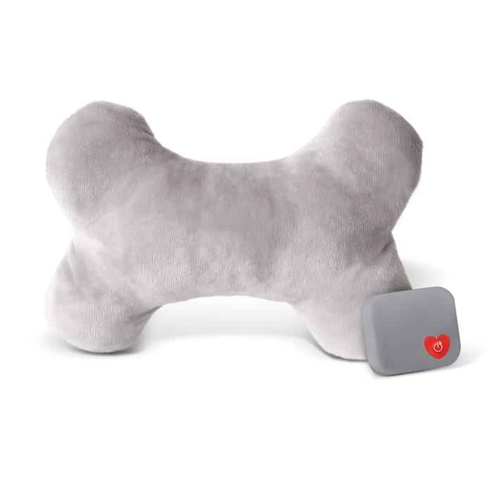 K&H Mother's Heartbeat Puppy Bone Pillow - Calming Dog Toy