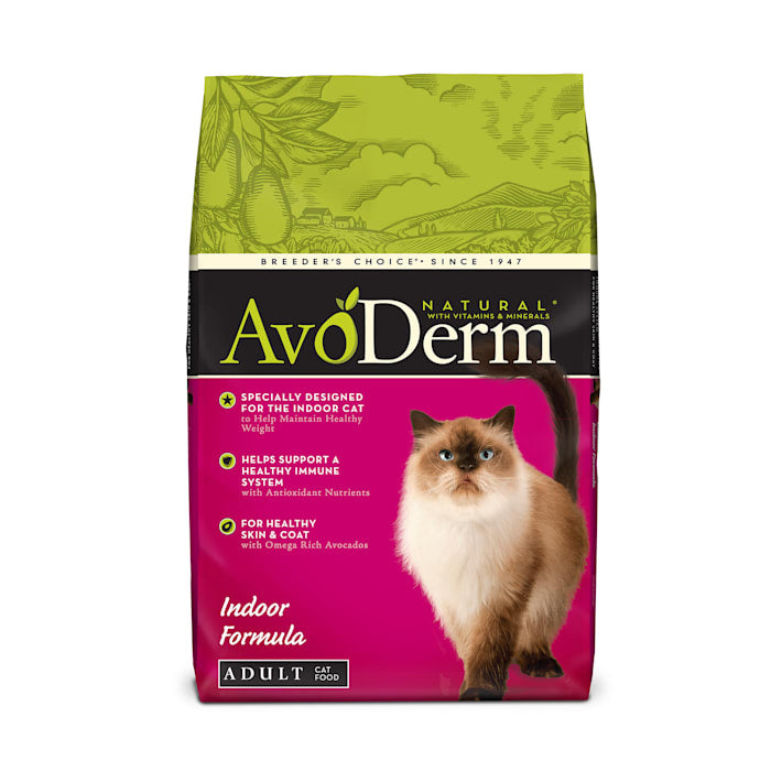 Avoderm Indoor Hairball Control Dry Cat Food, Chicken Mea...