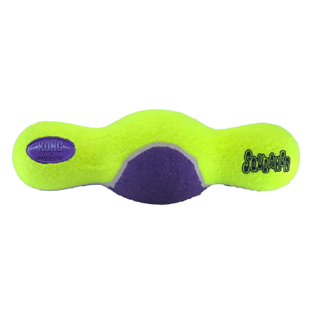 KONG AirDog Squeaker Roller Dog Toy, Large, Yellow / Purple