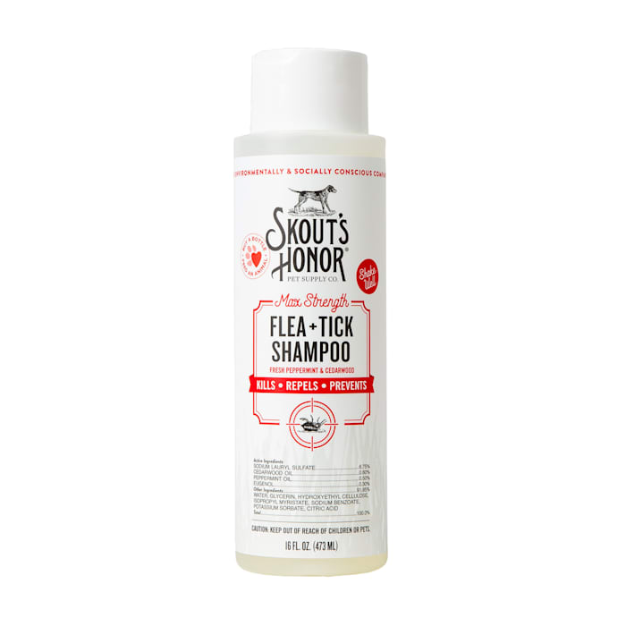 Skout's Honor Flea + Tick Shampoo for Dogs, 16 fl oz
