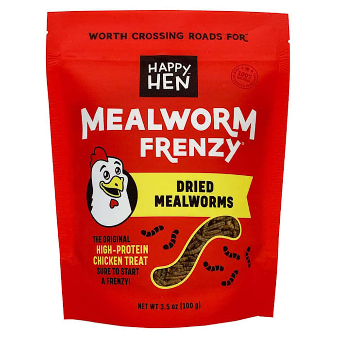 Durvet-Happy Hen D-Mealworm Frenzy Chicken Treats 3.5 Oun...