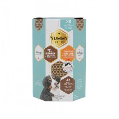 Yummy Combs Dental Dog Treats - Extra Small Breed, Protein Formula, 8 oz