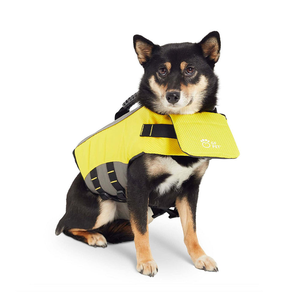 GF Pet Life Vest Yellow - Dog Life Jacket, High Buoyancy, Size L