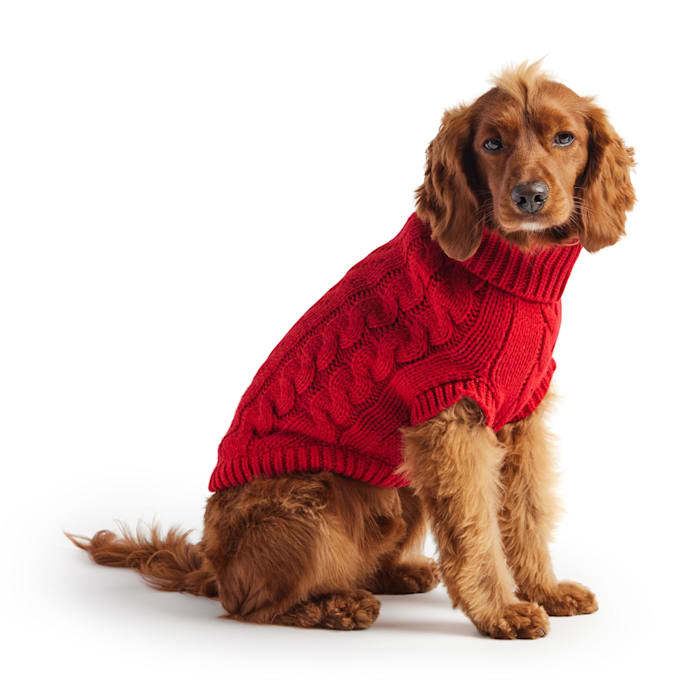 GF Pet GS391F0-RED-2XS Chalet Sweater  Red - 2XS