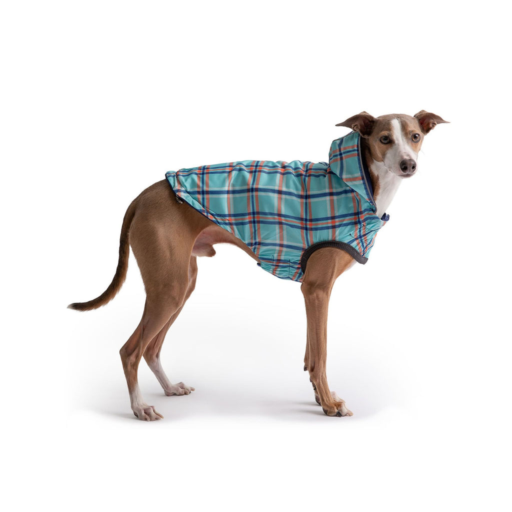 GF Pet Reversible Raincoat - Navy, Size Small - Waterproof & Reflective Dog Coat