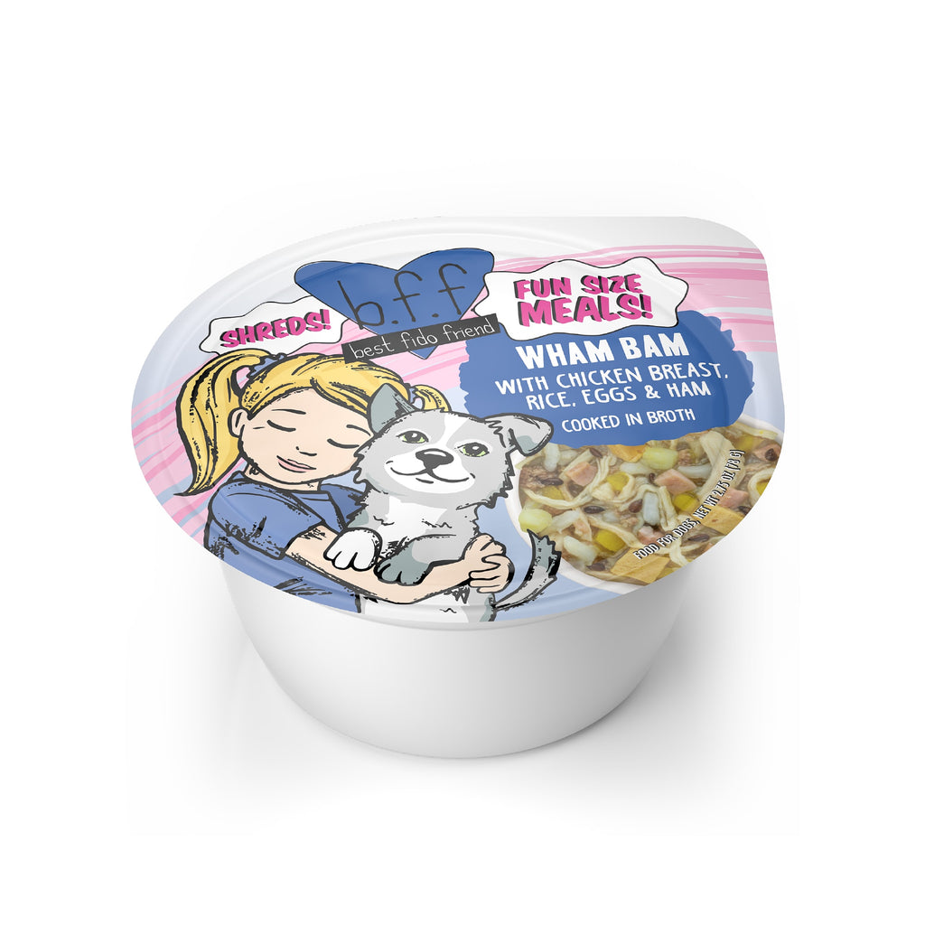 Weruva BFF Fun Size Meals Wham Bam Dog Food - Chicken, Eggs & Ham - 2.75oz Cup