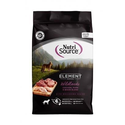NutriSource Element Series Wildlands Chicken, Pork & Bison Dog Food