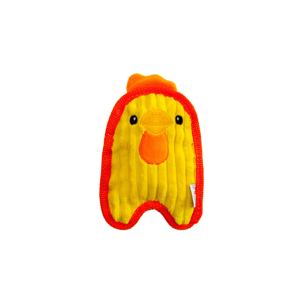 Outward Hound Invincibles Mini Chicky Dog Toy - Yellow Plush Squeaky Chicken, XS, Durable