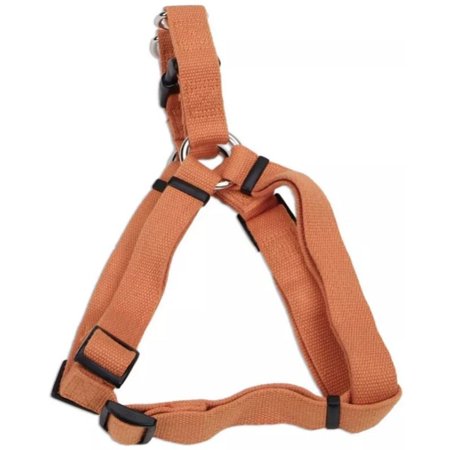 New Earth Soy Comfort Wrap Adjustable Dog Harness, Pumpkin, 1" x 26"-38"