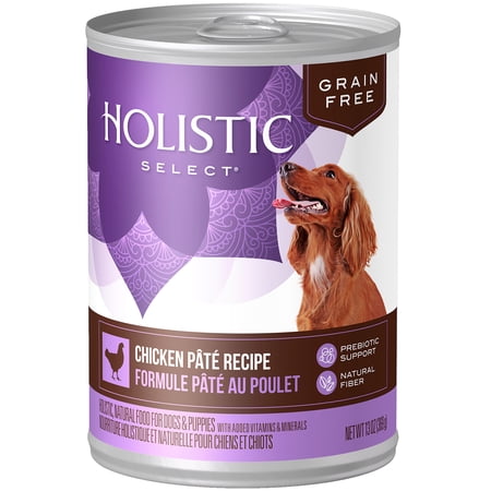 Holistic Select Natural Wet Grain Free Canned Dog Food, C...