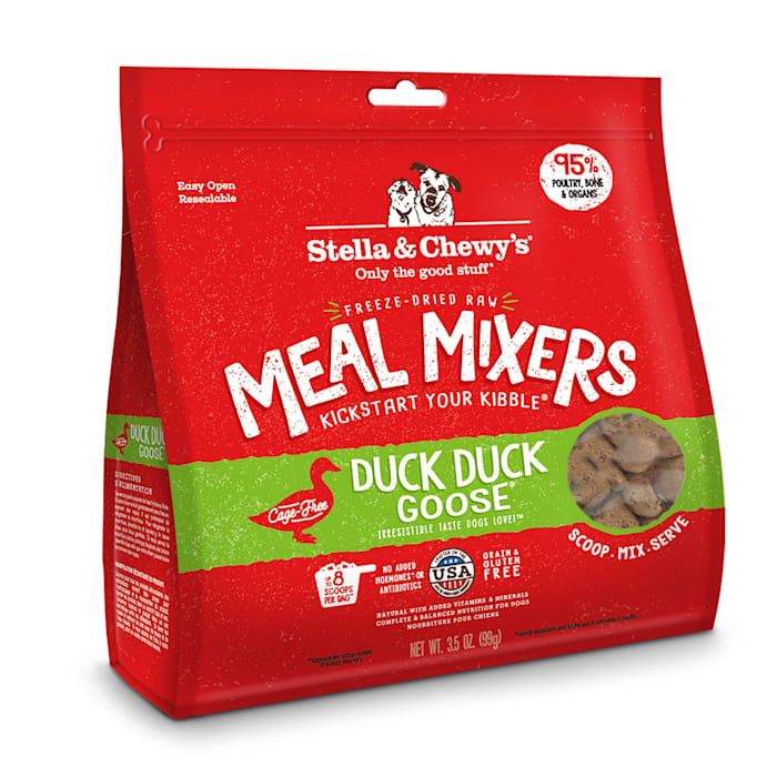 Stella & Chewy's Duck Duck Goose Freeze-Dried Raw Dog Food Meal Mixers, 3.5 oz