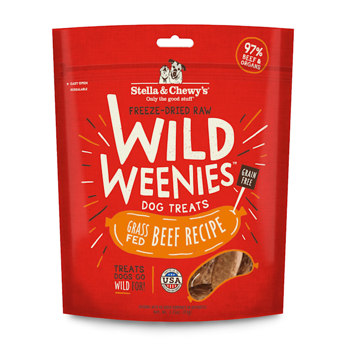 Stella & Chewy's Wild Weenies Freeze-Dried Raw Beef Dog Treats, 3.25 oz