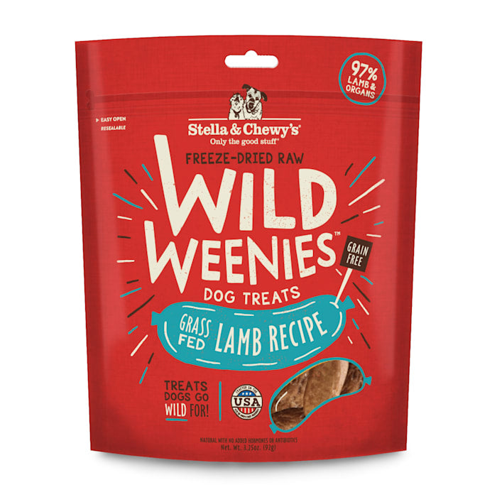 Stella & Chewy's Wild Weenies Freeze-Dried Raw Lamb Dog Treats, 3.25 oz