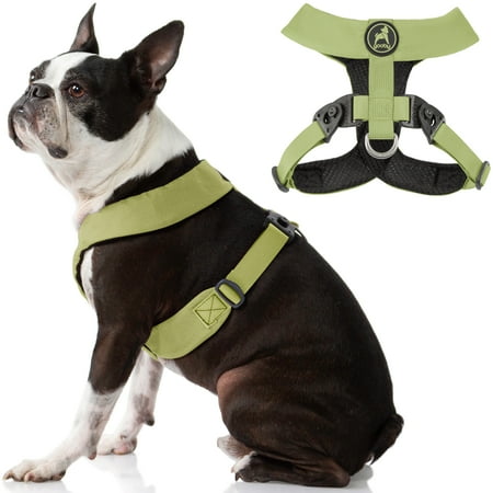 Gooby Comfort X Harness Dual Snap - Green X-Large, Choke-Free Dog Harness