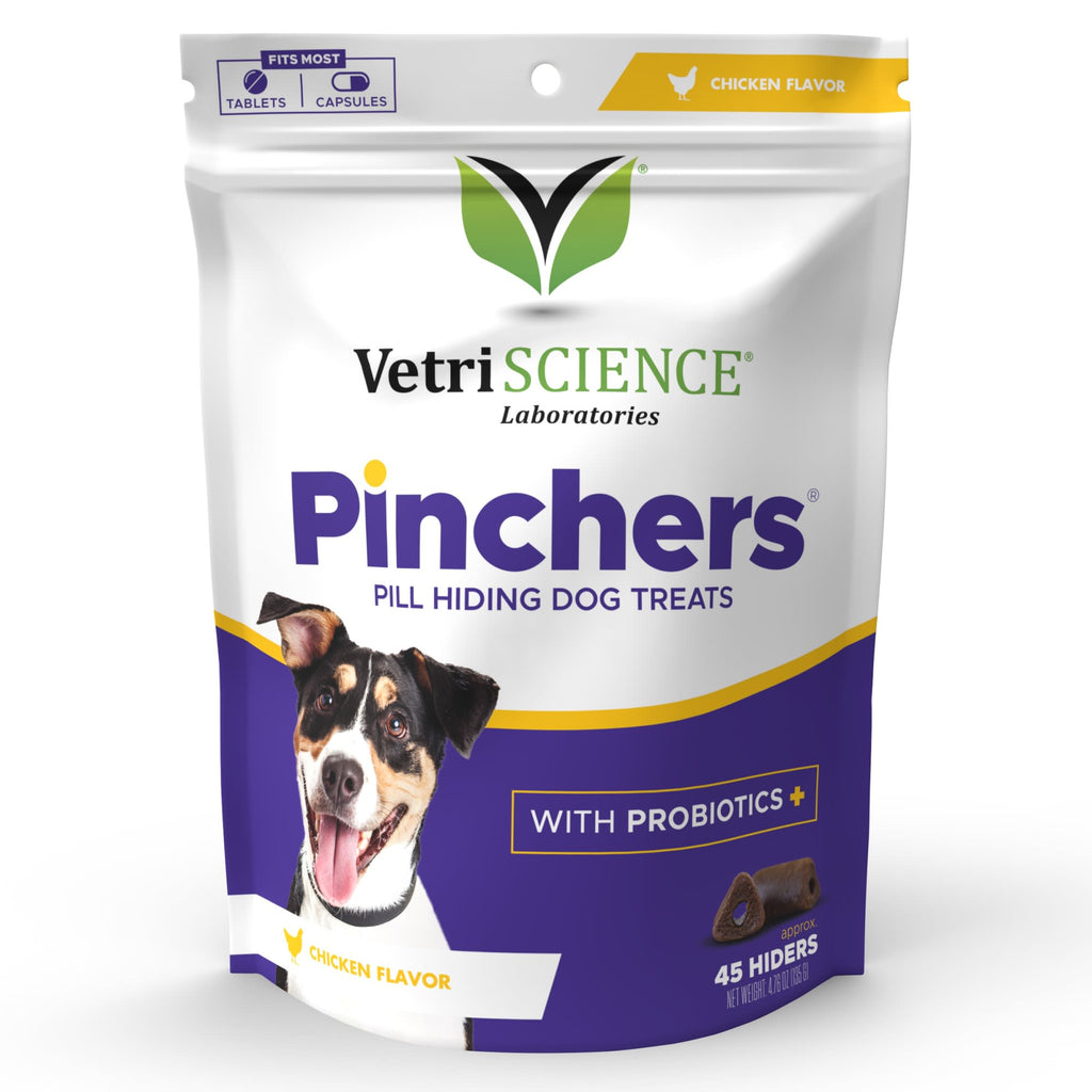 VetriScience Pinchers Pill Hiding Chicken Flavor Dog Trea...