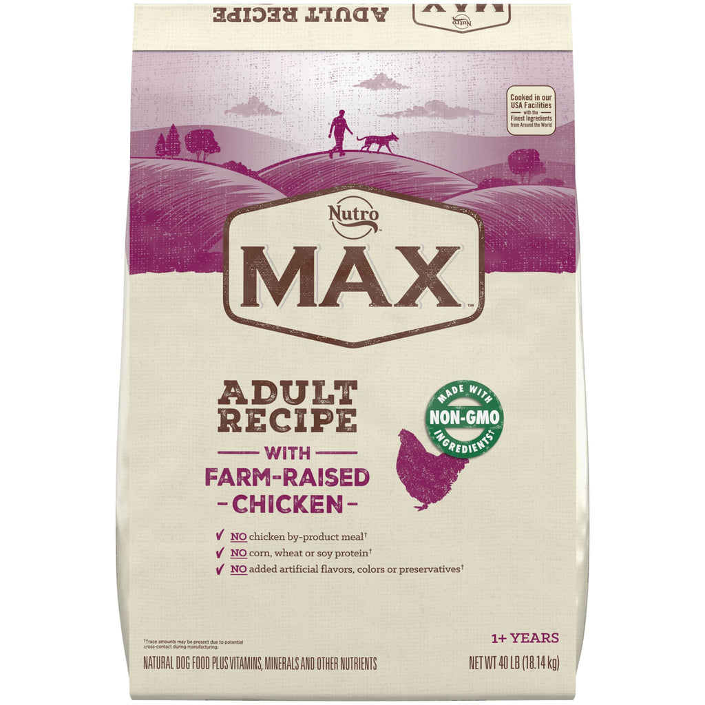 Nutro MAX Adult Recipe Dry Dog Food With Farm-Raised Chic...