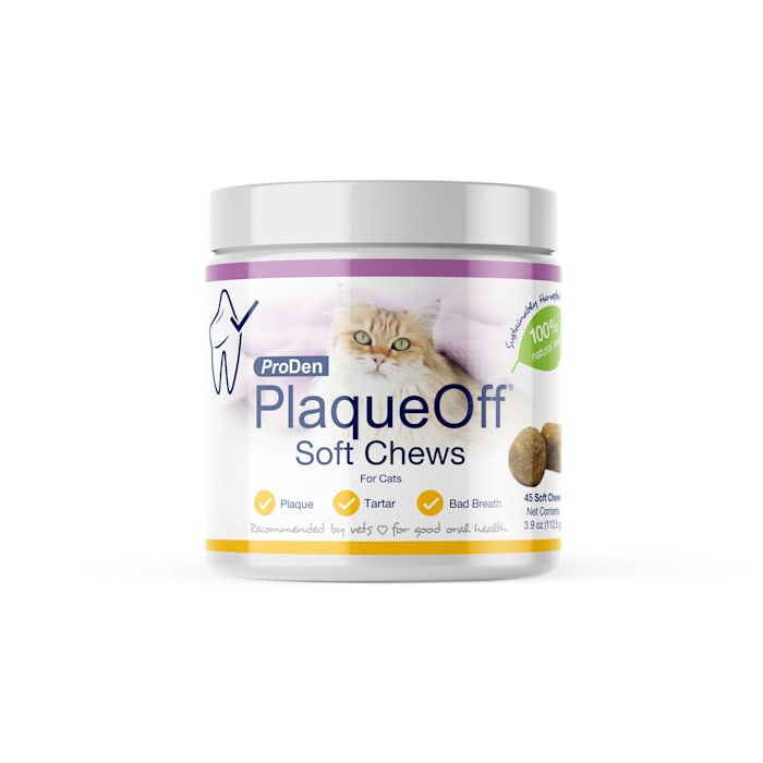 ProDen PlaqueOff Soft Chews for Cats - 45 Count - Dental Health & Fresh Breath