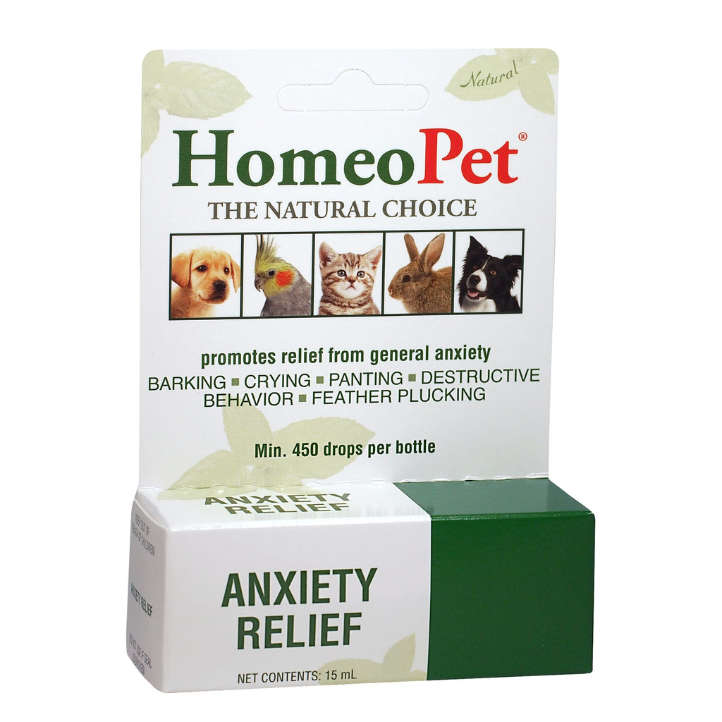 HomeoPet Anxiety Relief Drops - 15ml - Natural Calming Aid for Pets (Dogs & Cats)