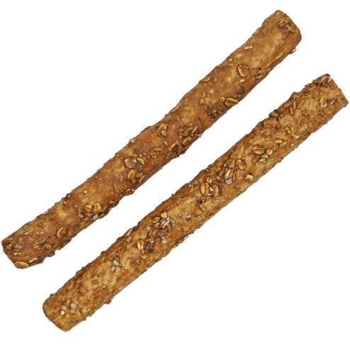 Nothin' To Hide Large Roll Granola Dog Treat - 10 inch, 2-Pack - Collagen Based Dog Chew