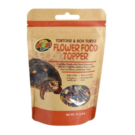 Zoo Med Tortoise & Box Turtle Flower Food Topper - 0.21 oz
