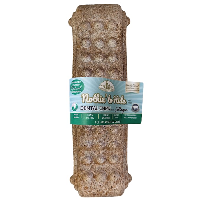 Fieldcrest Farms Nothin' to Hide 7" Dental Wave Collagen Dog Chew - Beef Flavor, Single Chew
