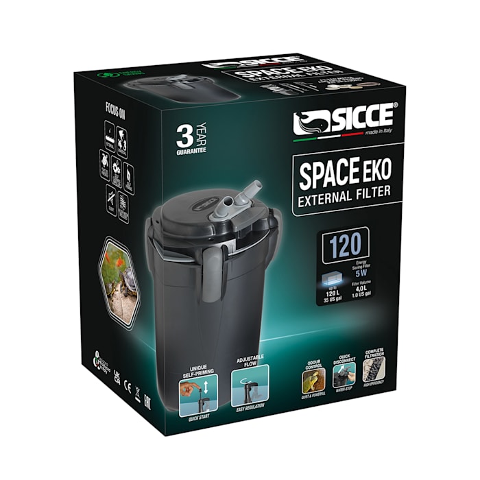 Sicce Space Eko+ 100 External Filter - 145 gph ASQSIC617