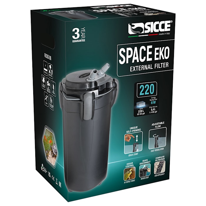 Sicce Space Eko+ 200 External Filter - 190 gph