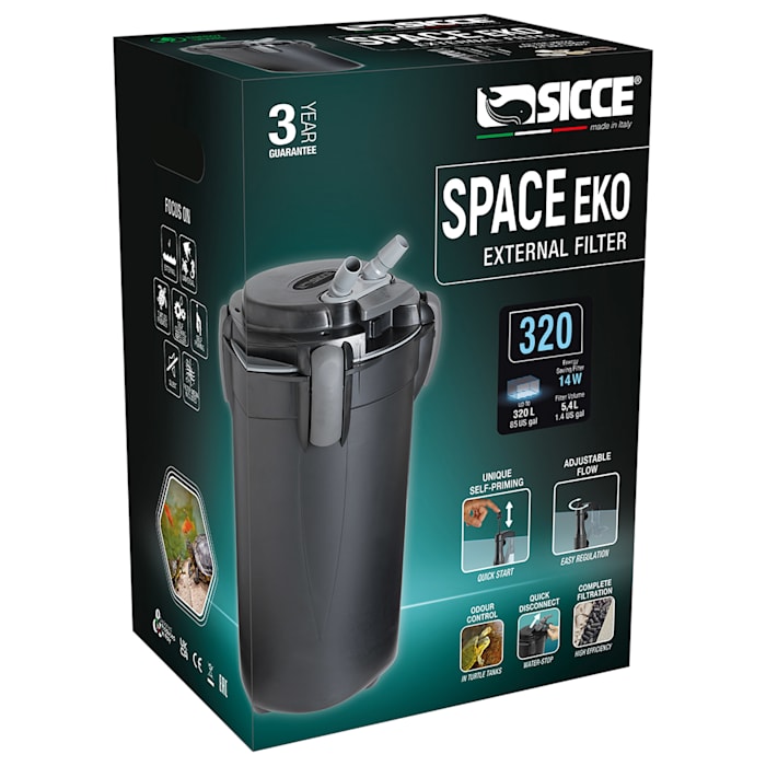 Sicce Space Eko+ 300 External Filter - 240 gph
