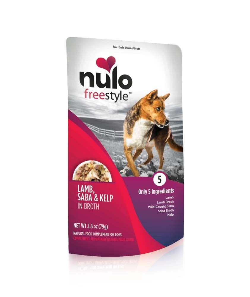 Nulo FreeStyle Lamb, Saba, & Kelp in Broth Pouch Dog Food 2.8oz