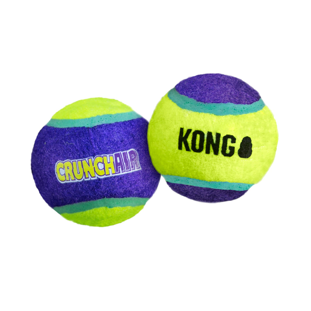 KONG Crunch Air Ball Dog Toy - Medium, 3-Pack - Crunch Sound Fetch Toy