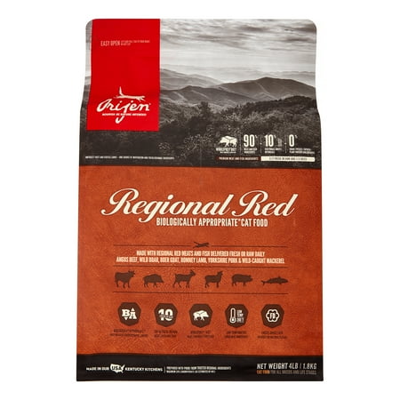 ORIJEN Grain Free Regional Red Dry Cat Food - 4lb Bag