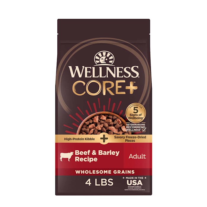 Wellness CORE+ High Protein Beef & Barley with Freeze Dri...