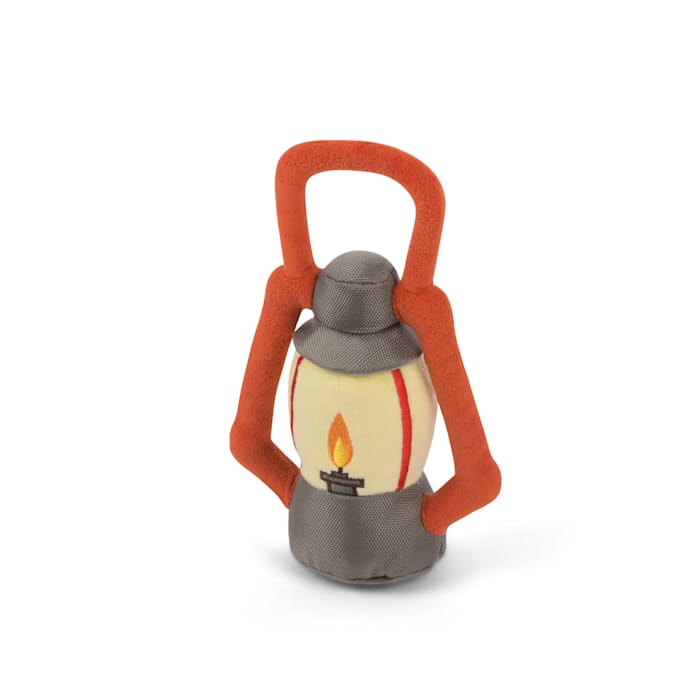 P.L.A.Y. Camp Corbin Pack Leader Lantern Dog Toy - Plush, Squeaky, Camping Themed